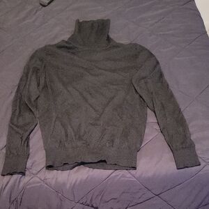 Charcoal Turtleneck Sweater